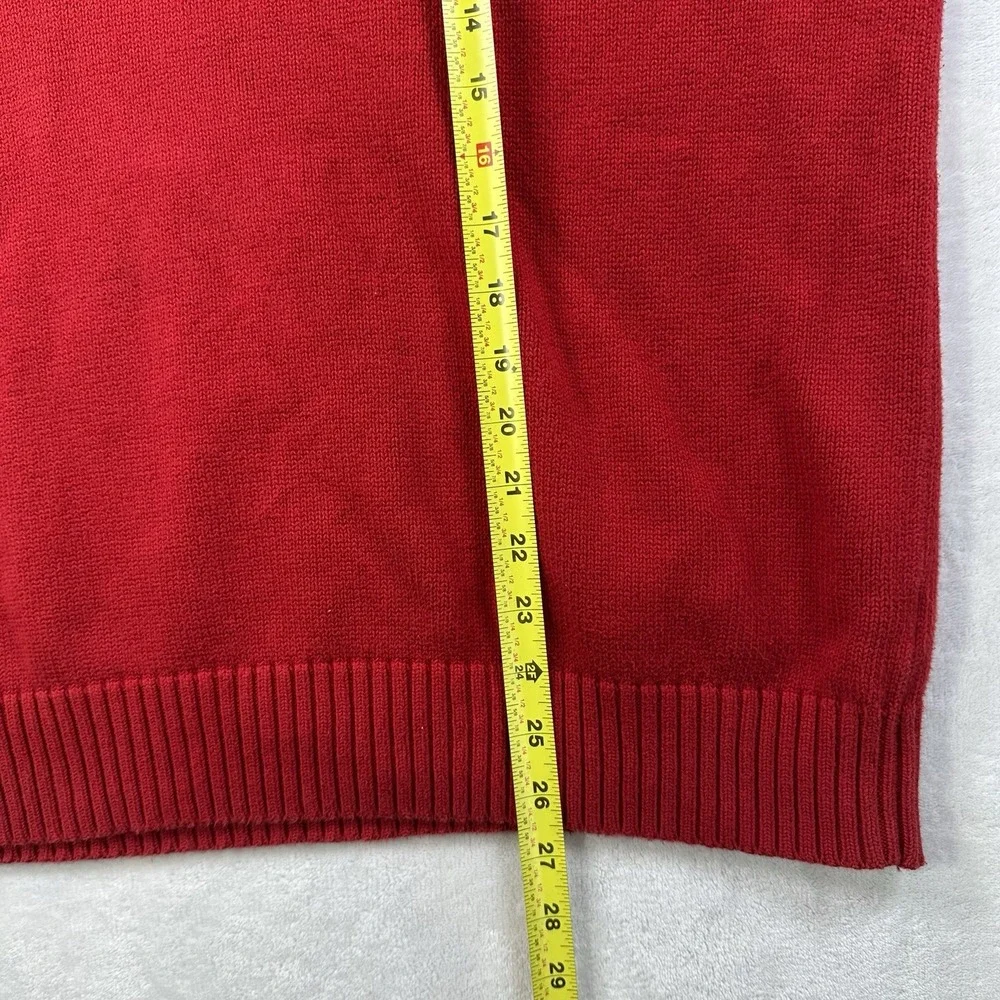 Polo Ralph Lauren Sweater Men's Size 2XL Red Fleece 1/4 Zip Pullover Pony